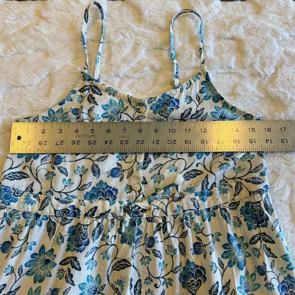 Old Navy Girls XL (14) Sleeveless Button-Front Tiered Fit‎ & Flare Midi Dress